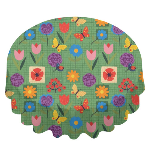 Rund polyesterdug 60x60 tommer 1