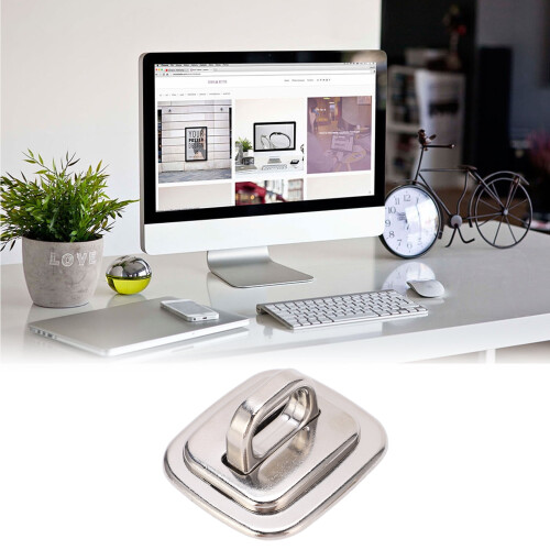 Computer Security Cable Anchor Anti Theft Lock Fixed Plate for Laptops, Tablets Monitors, Smart Phone 2