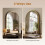 EDX arched wall mirror gold aluminum frame 24x36 inch 7