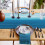 Τραπεζομάντιλο Ocean Sea, 72"x13", Βαμβακερό, Πλενόμενο, Λευκό & Μπλε – Συμβατό με 4