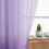 Transparante polyester gordijnen 53" x 63" (2 panelen) 5