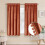 Βελούδινες κουρτίνες Burnt Orange Pom Pom, σετ των 2 τεμαχίων 52x84εκ. 2