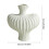 9 Inch White Plastic Glazed Vase 3