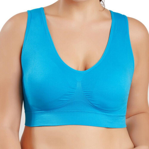 Women's Plus Size 3-Pack High Impact Seamless Racerback Padded Bra 2