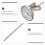 Melketermometer i rustfritt stål, 14 cm 5