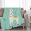 Flanellfilt med lamamönster 150x200 cm 3