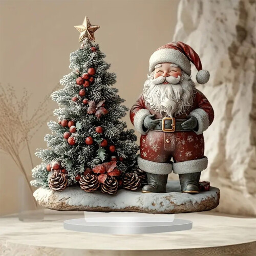 Acryl-Tischdekoration Weihnachtsmann