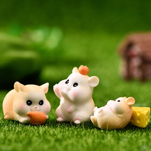 Set van hamsterbeeldjes van hars – 10 stijlen 2