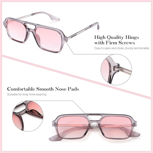 Γυαλιά ηλίου Vintage Aviator Small Frame της δεκαετίας του '70 για γυναίκες και άνδρες, 2