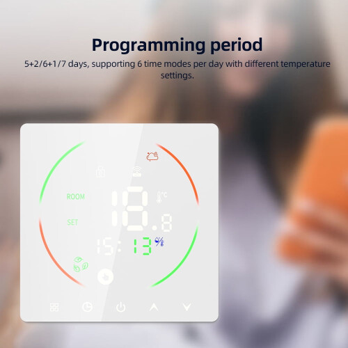 Smart Thermostat,Lcd Display Wall Water Temperature Lcd 3a Water Temperature 2