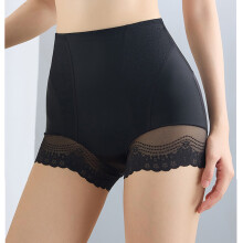 Braguitas moldeadoras de encaje transpirables para mujer, control de abdomen, cintura alta, cobertura total, tallas M-3XL