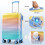 Conjunto de 2 peças PAPROOS: Mala rígida de 20 polegadas e bolsa de viagem – Leve, com trava TSA, porta-copos, expansível, ideal para levar a 2
