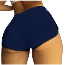 Shorts femininos lulshou, shorts casuais femininos modernos e sensuais em cor sólida, shorts de cintura alta para exercícios.
