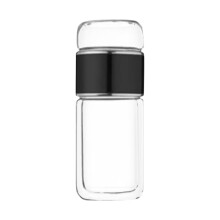 Bouteille infuseur à thé double paroi en acier inoxydable, étanche, compatible avec une utilisation au bureau, en voyage ou à la maison.