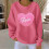 Sudadera de mujer con estampado de corazón para San Valentín, de canalé. 2