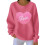 Sudadera de mujer con estampado de corazón para San Valentín, de canalé. 1
