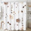Akvarel blomster bruseforhæng 72x84in 1
