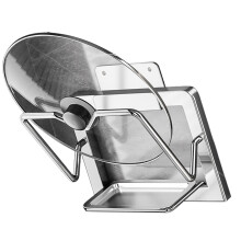 Space Efficient Stainless Steel Pot Lid Stand Space-1-tier 2