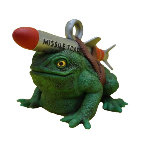 Weihnachtsbaumschmuck, 3D-Raketen, Kröten,