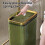10L Press-Top Trash Can, Slim Rectangular Bin 3
