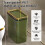 10L Press-Top Trash Can, Slim Rectangular Bin 2