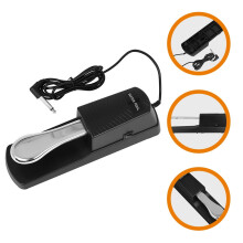 OUNONA Hudební klávesový sustain pedál Elektronický klávesový pedál 23x7x6,2 cm Černý