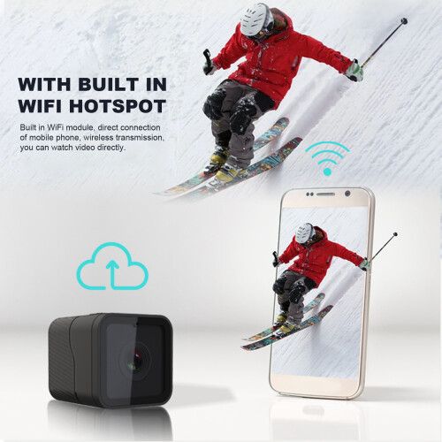 CS03 Caméra Hotspot WiFi 900mAh 16/9 Mini 1080P 2