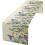 Caminho de mesa de linho 13x90 polegadas com estampa de flores silvestres roxas 1
