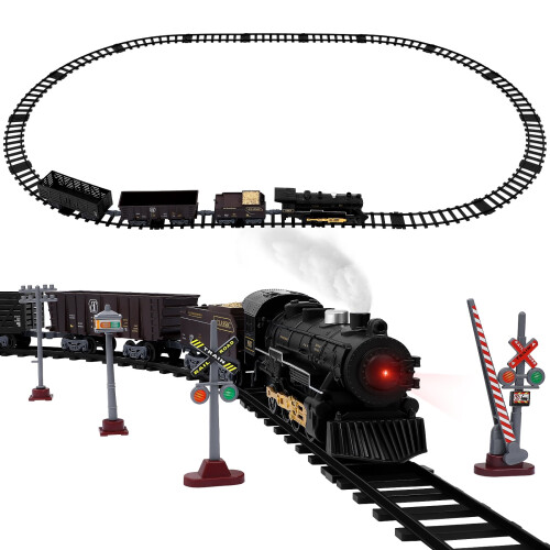 YEAHIBABY Modelleisenbahn Dampfspielzeug ABS1Set
