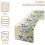 Caminho de mesa de linho 13x90 polegadas com estampa de flores silvestres roxas 3