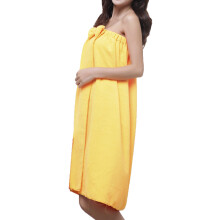 Damen-Badekleid mit Schmetterlings-Schleife, multifunktionales Handtuch-Nachthemd mit trägerlosem Design, weichem Polyester, Einheitsgröße für