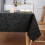 Floral Embossed Vinyl Tablecloth, Rectangular, 60 x 84 in 5