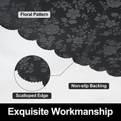 Floral Embossed Vinyl Tablecloth, Rectangular, 60 x 84 in 2