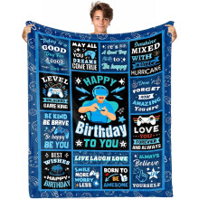 Cadeaux d'anniversaire pour garçons de 1 à 20 ans, idées cadeaux pour petit ami, couverture enfant 101 x 127 cm – Convient à tous les âges