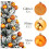 24ct Gold Silver Ball Ornaments 18" Plastic Hanging Decor 3