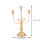 Castiçal de ferro dourado com design de múltiplas cabeças DEEPCRAFF (1 conjunto) 2