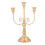 Castiçal de ferro dourado com design de múltiplas cabeças DEEPCRAFF (1 conjunto) 4