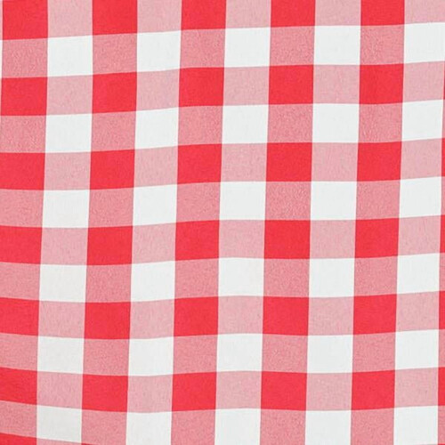 Sort og hvid ternet polyesterdug 70x70 tommer 1