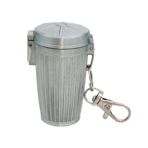 Travel Friendly Ashtray with WindProof-silver storage bucket