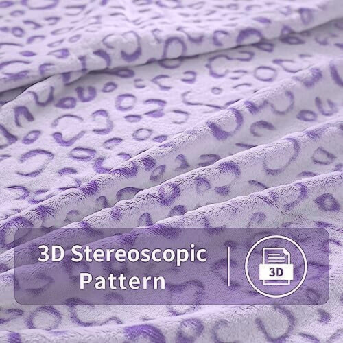 Coperta in microfibra con stampa leopardata, 50x60 pollici 1