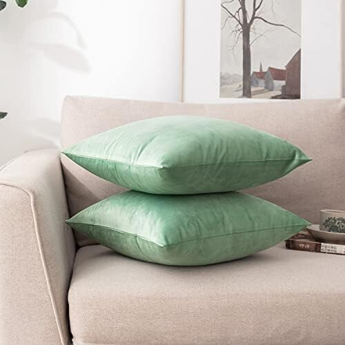 Capas de Almofada de Veludo 45x45cm - Pacote com 2 2