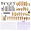 Kit de pirografia com estênceis e 57 pontas – Compatível com Jabey, Funien e Qahm 2