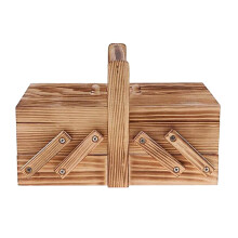 11.02" x 9.84" x 5.91" Off-White Rectangle Sewing Box Organizer