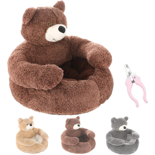 Κρεβάτι Σκύλου Teddy Bear XL για Μικρά Σκυλιά & Γατάκια