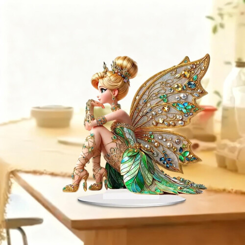 Enfeite de acrílico Anne Stokes para mesa, 18 cm