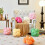 Knudepudebold, 30 cm fløjls dekorativ pude til sofa/seng – lyserød gulvpude 2