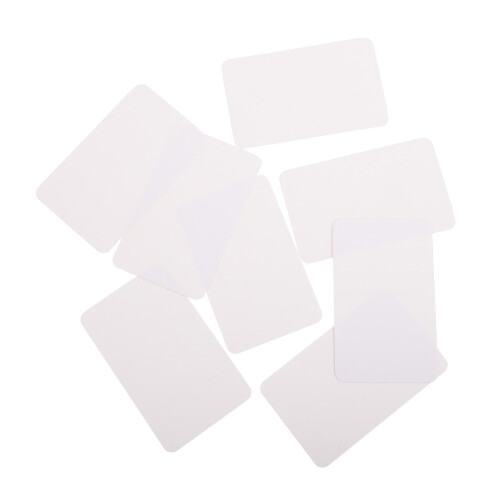 200Pcs White Rectangular Blank Cards for Diy and Scrapbook Pages