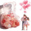 Clear Plastic Gummy Bear Containers Blue 12 PCS 8