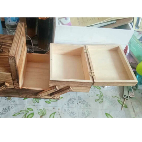 11.02" x 9.84" x 5.91" Off-White Rectangle Sewing Box Organizer 1