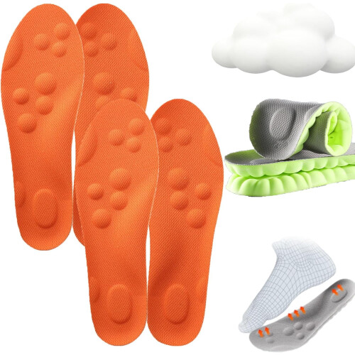 Πάτοι 4D Cloud για άνδρες και γυναίκες – Memory Foam, Υποστήριξη καμάρας, Ρεφλεξολογικό